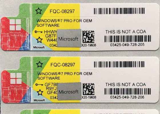 Oprogramowanie Windows 7 Professional Key / Win 7 Pro Sticker Aktywacja online